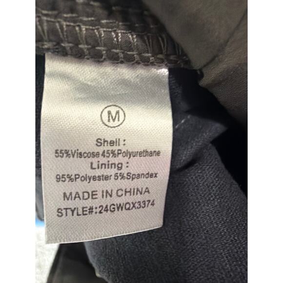 Fashion Nova Gray Western Moves Convertible Faux Leather Pants Women’s Medium - Picture 11 of 12